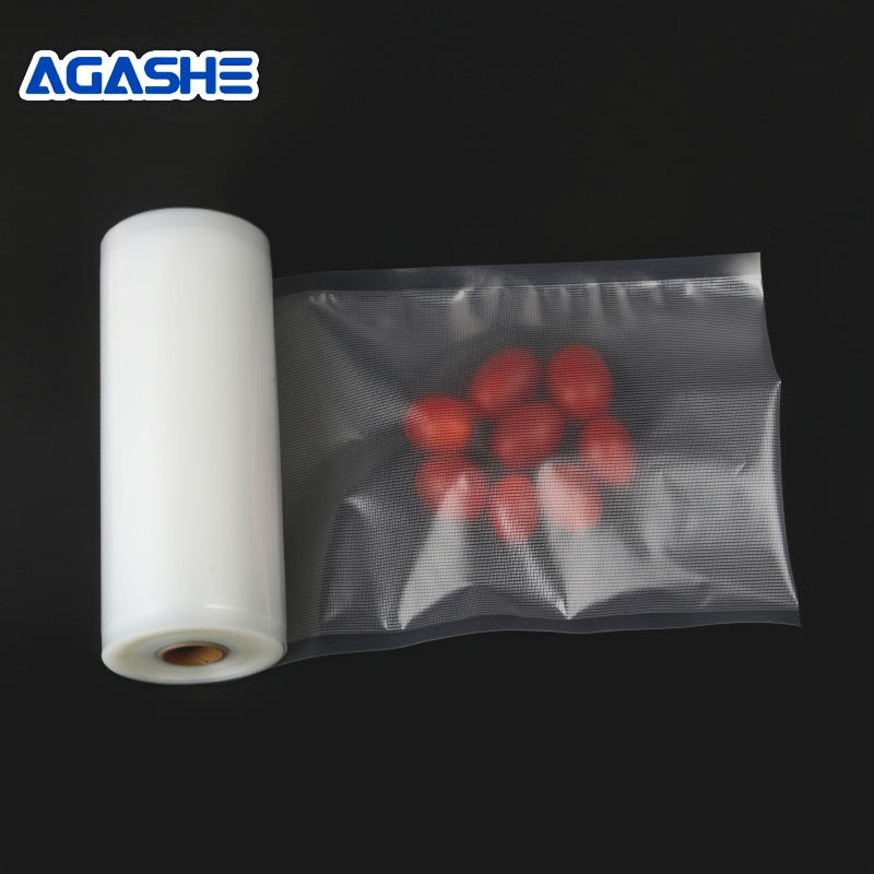 Rollo de Sellador al Vacío AGASHE, juego de 2 rollos. longitud 500cm. Libre de BPA, duradero y resistente al desgarro. para cocineros caseros y preparación de comidas. Conserva bien los alimentos. Compatible con la mayoría de las máquinas. Mantiene los a