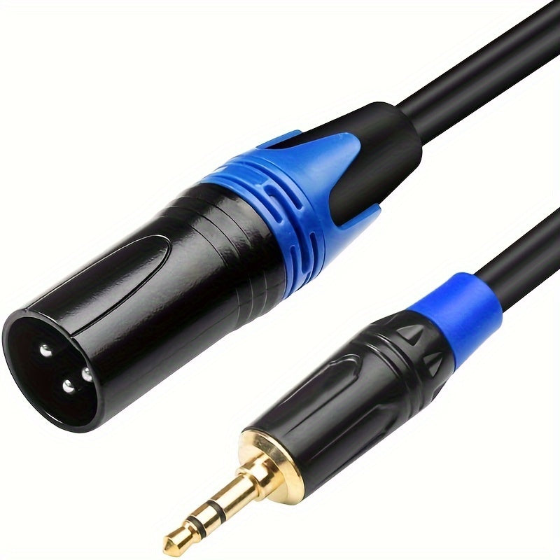 Cable XLR A 3,5 Mm De 3 Pies A 10 Pies - Cable Estéreo Macho TRS De 1/8 A XLR, Macho De 3,5 Mm A XLR Macho De 3 Pines, Cable Adaptador De Audio Auxiliar XLR A Conector Mono De 1/8 Para Mezclador, Computadora Portátil Y Teléfono