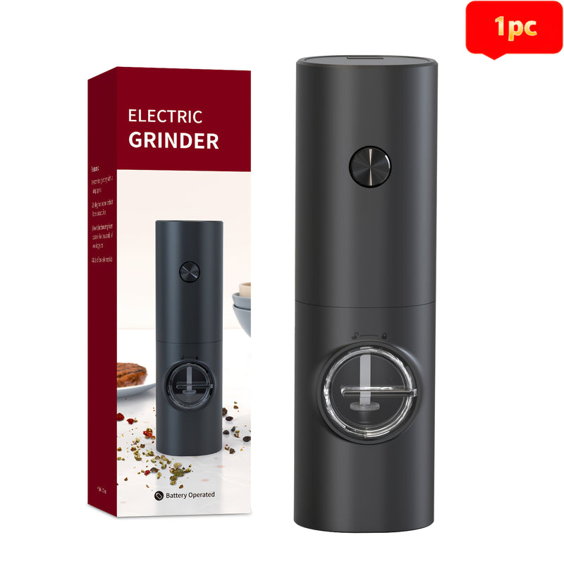 1/2 opciones, molinillo eléctrico de sal y pimienta (batería no incluida), juego de molinillos de sal y pimienta automáticos con luz LED, ajuste de grano, gran capacidad, adecuado para cocina doméstica, barbacoa, restaurante, exteriores, regalo de boda