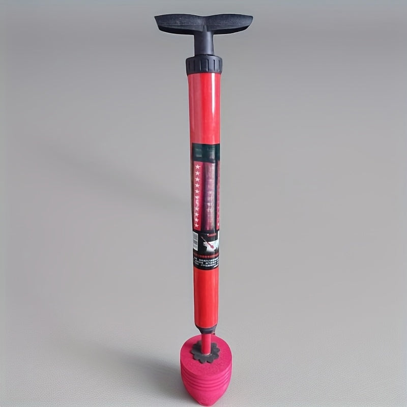 Herramienta de drenaje de inodoro FLIXBLANY - Desobstrucción de inodoro, fregadero y drenaje de ducha de alta resistencia - Mango de goma roja con cabeza de plástico blanco - Desobstrucción eficiente del baño | Diseño ergonómico | Toma de goma