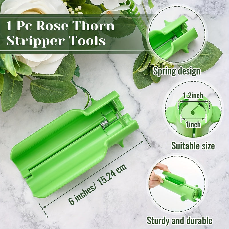 Herramienta para eliminar espinas de rosa, cuchilla de acero inoxidable, estilo clásico, operación manual, para eliminar y limpiar la piel de las hojas de rosa, herramienta de jardín | Tijeras de estilo clásico | Construcción duradera, herramientas y equ