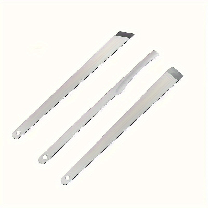 Juego de Pedicura Profesional 3 Piezas, Kit para Cuidado de Pies en Acero Inoxidable - Eliminación de Cutículas y Corrección de Uñas Encarnadas Beige Claro - Sin Olor, Operación Manual, No Requiere Energía ni Baterías. Belleza & Cuidado Personal > Produc