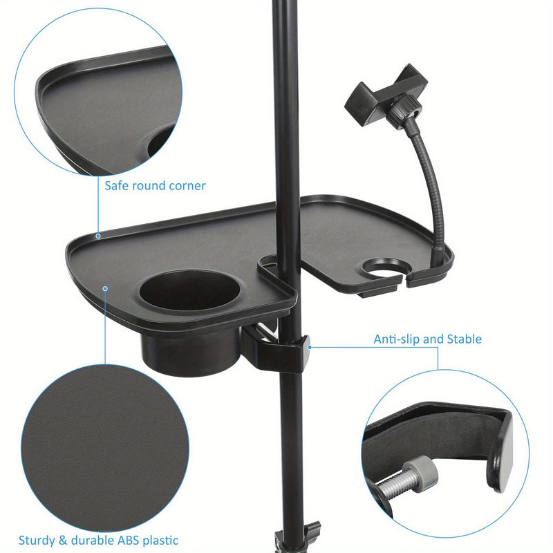 1pc Bandeja para Tarjeta de Sonido Soporte para Micrófono Transmisión Directa K Soporte para Micrófono Estante de Almacenamiento Accesorio Musical para Transmisión en Vivo, Karaoke y Grabación