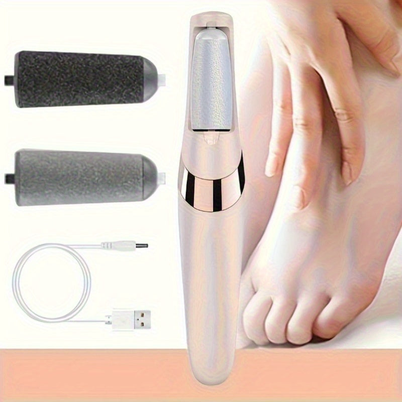 Popular Choice USB Recargable, Eliminador de Pies, Kit de Pedicura Automático, Multifuncional y Conveniente, Perfecto para Vacaciones como Navidad, Halloween, Día de San Valentín, etc., Adecuado para Pies y Manos, Limpiador de Pies Eléctrico, Suaviza Tus