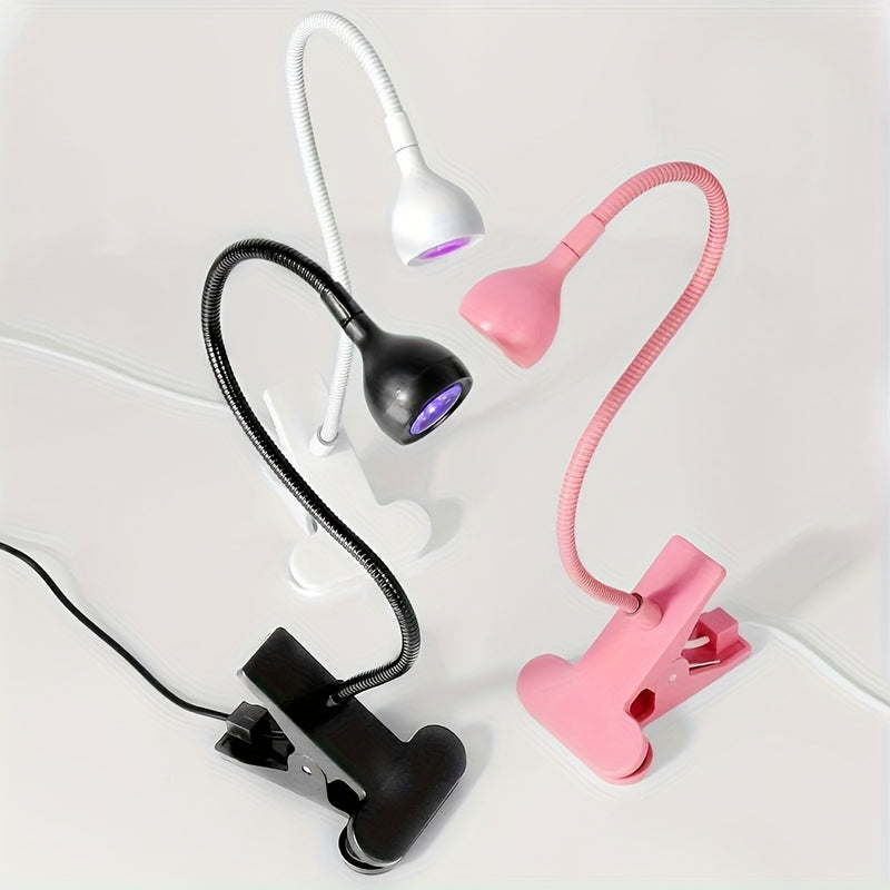 Lámpara LED alimentada por USB MOMMED con brazo metálico flexible - Ideal para curar uñas, manicuras DIY y decoración del hogar - Regalo perfecto para Navidad y cumpleaños, lámpara de cuidado de uñas | Estética moderna | Construcción duradera de plástico