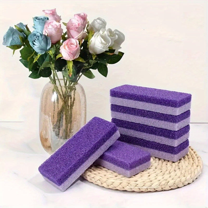 Piedra de afilar para pies con espuma de poliuretano, esponja de pimienta de doble cara para eliminar la piel muerta de los pies.