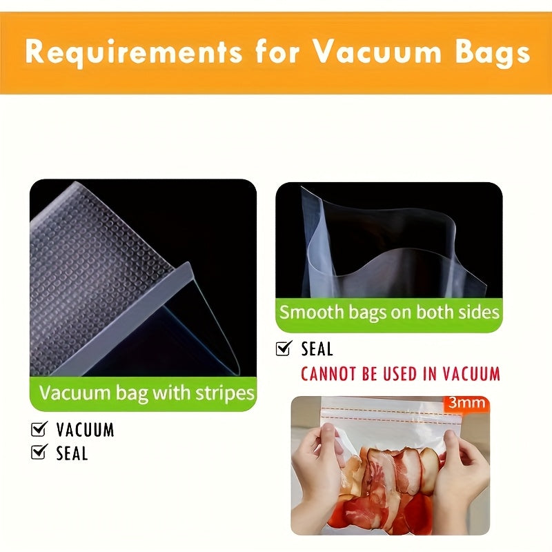 Máquina de sellado multifuncional para el hogar, sellador de alimentos negro simple y elegante, sella alimentos secos y húmedos, polvo de condimento, adecuado para varios escenarios, pequeño regalo de cocina.