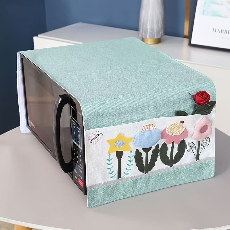 Fundas Protectora Antipolvo para Horno y Microondas Universal, Tela Engrosada 35*100cm