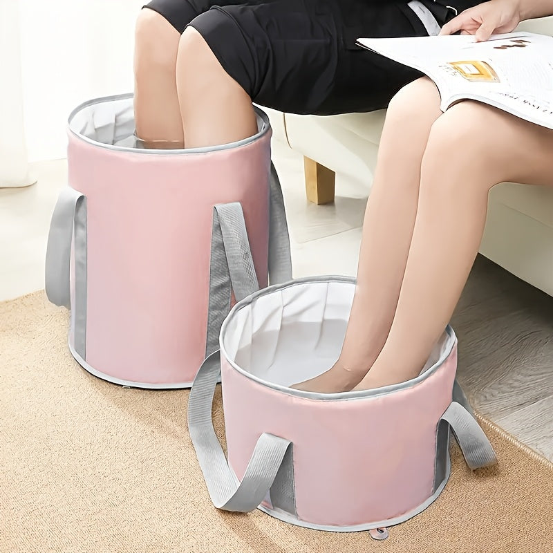 Bolsa de baño de pies, alta y profunda, para uso en casa, portátil, dispositivo de spa de pies, lavabo, dormitorio térmico, cubeta de baño de pies plegable.
