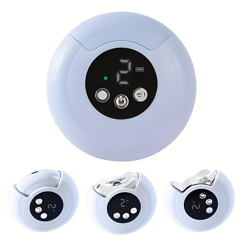 Nueva versión mejorada de taladro eléctrico para uñas, pulidor eléctrico, afilador de uñas automático con luz LED, ajuste de 3 velocidades, diseño de almacenamiento de residuos, lima de uñas segura recargable, adecuada para el hogar y el salón, herramien