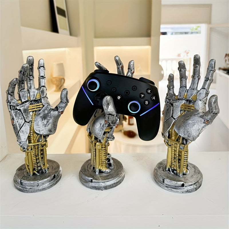 1 Mango Impreso en 3D Cyberpunk - Caja de Almacenamiento Multifuncional para Escritorio, Adecuada para Controladores de Juegos, Teléfonos Móviles, etc. | Decoración de Estilo Mecánico de Ciencia Ficción | Elección Perfecta para el Hogar y la Oficina