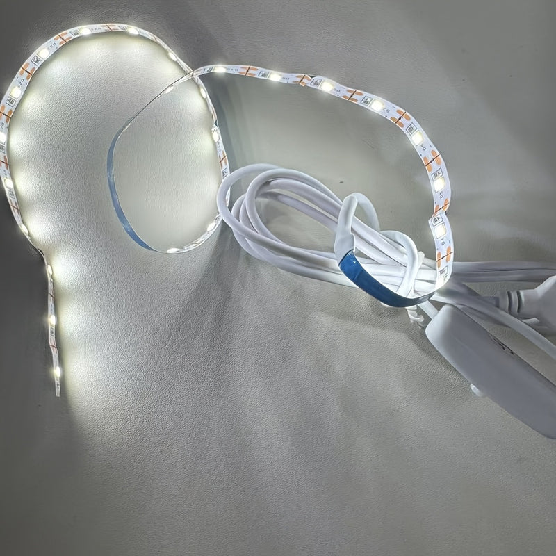 Barra de Luz LED Flexible para Máquina de Coser, 30/50 cm, Alimentada por USB, Luz Blanca Brillante, Cable Ajustable para Todas las Máquinas de Coser, Instalación Fácil, Visibilidad Mejorada para Tareas de Costura Precisas, Accesorios para Máquinas de Co
