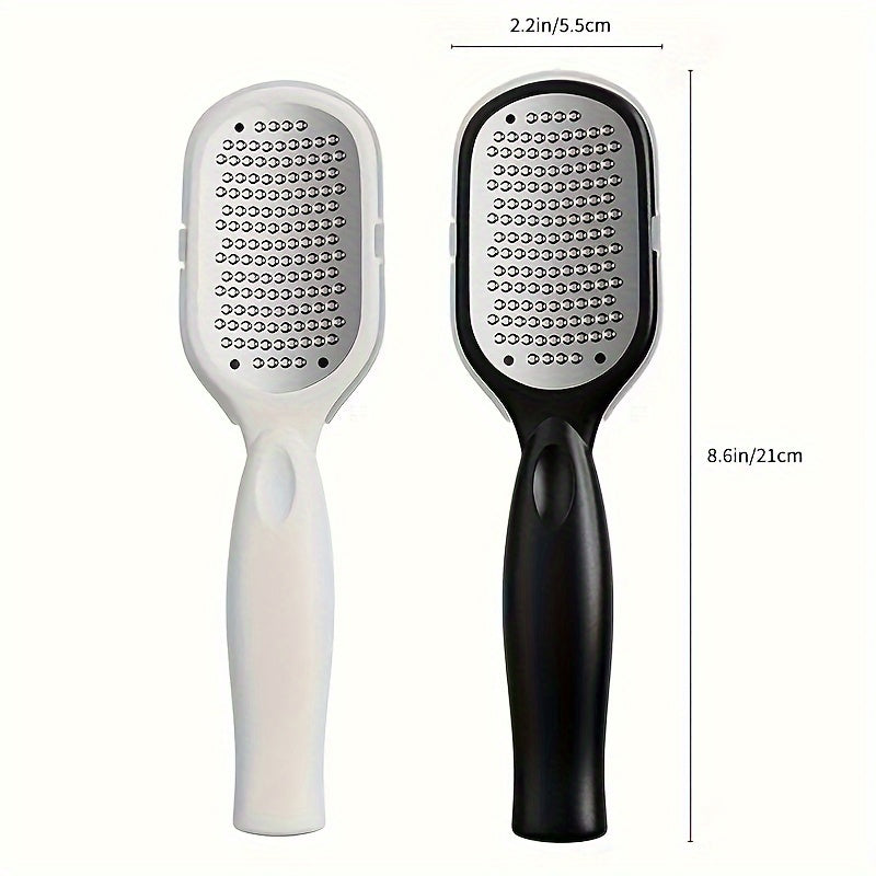 Juego de Lima y Raspador Metálico Antialérgico para Pies - Ideal para Suavidad y Cuidado en Beige Claro Seco | Herramienta Esencial para Pedicura Duradera | Exfoliación de Pies