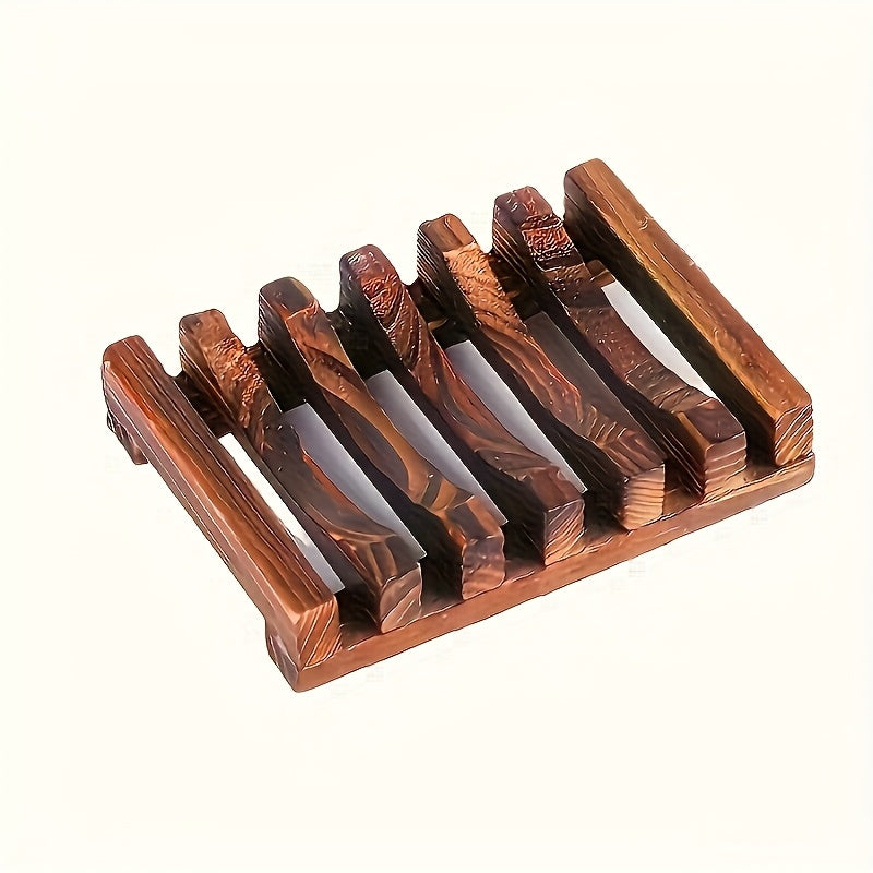 Juego de jaboneras de madera de alta calidad - Autodrenante, adecuado para encimeras de baño y cocina, soporte de jabón para baño