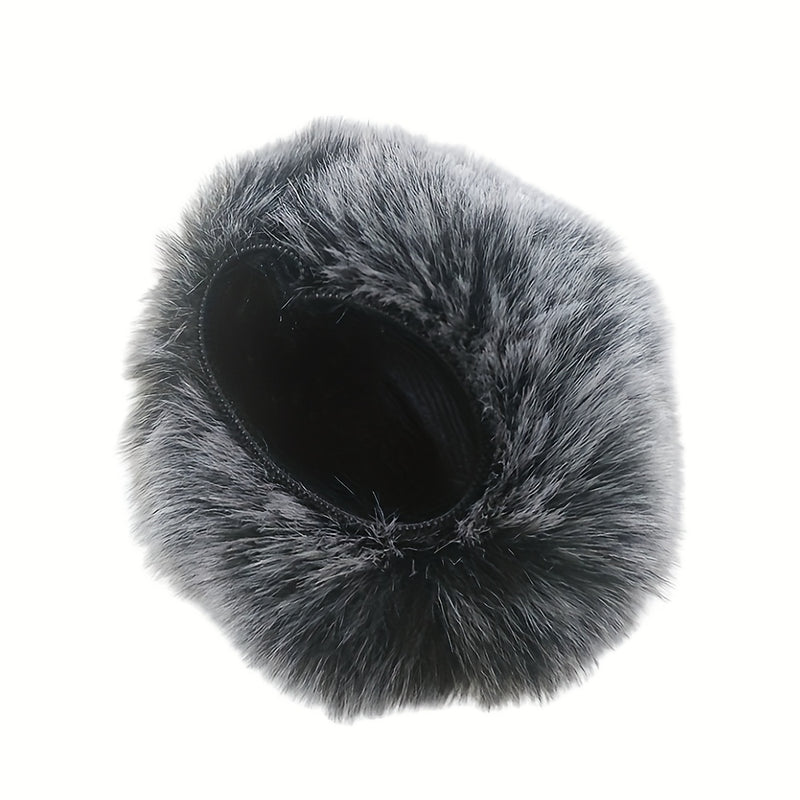 Pantalla de viento compatible con Zoom H1n Furry, conector XLR, protección contra el viento para grabaciones en interiores y exteriores, sin necesidad de batería