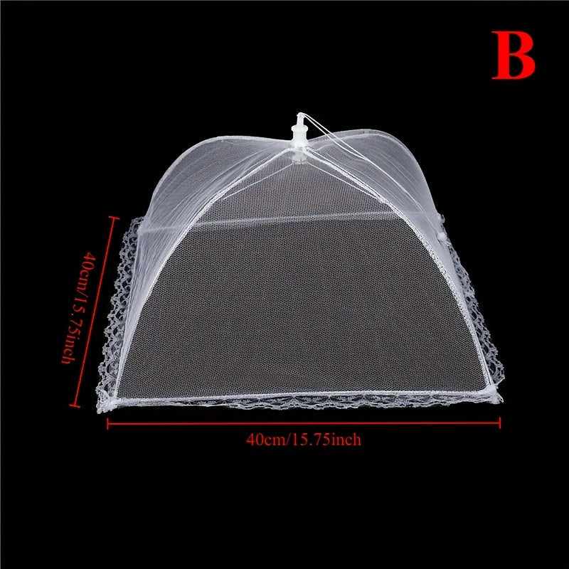 1pc de Mallas de Alimentos para exteriores, Tenda Plegable de Plato de Servicio, Malla de Red de Paraguas para la Protección de Platos para Picnic y Cocina