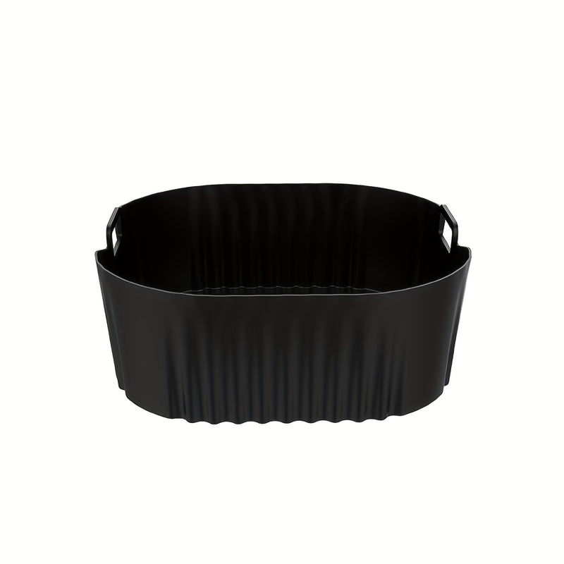 1/2 piezas Bandeja de Silicona Negra para Freidora de Aire, Compatible con el Modelo Philips NA229 con Superficie Antiadherente, Fácil de Limpiar en Freidoras de Aire, Hornos y Microondas