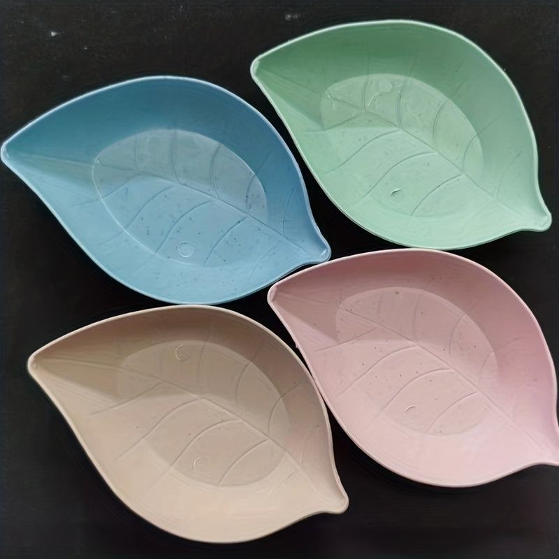 1 Ud./4 Uds. Juego De Platos Para Salsa En Forma De Hojas Para Sushi, Cuenco Para Mojar Mostaza, Plato De Soja, Suministros De Cocina