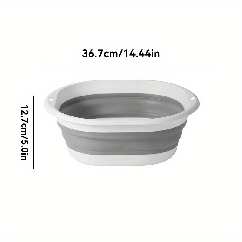 1 pieza de bañera de pies plegable y portátil de plástico duradero, adecuada para el hogar, el dormitorio, el camping, estilo moderno, diseño de almacenamiento fácil.