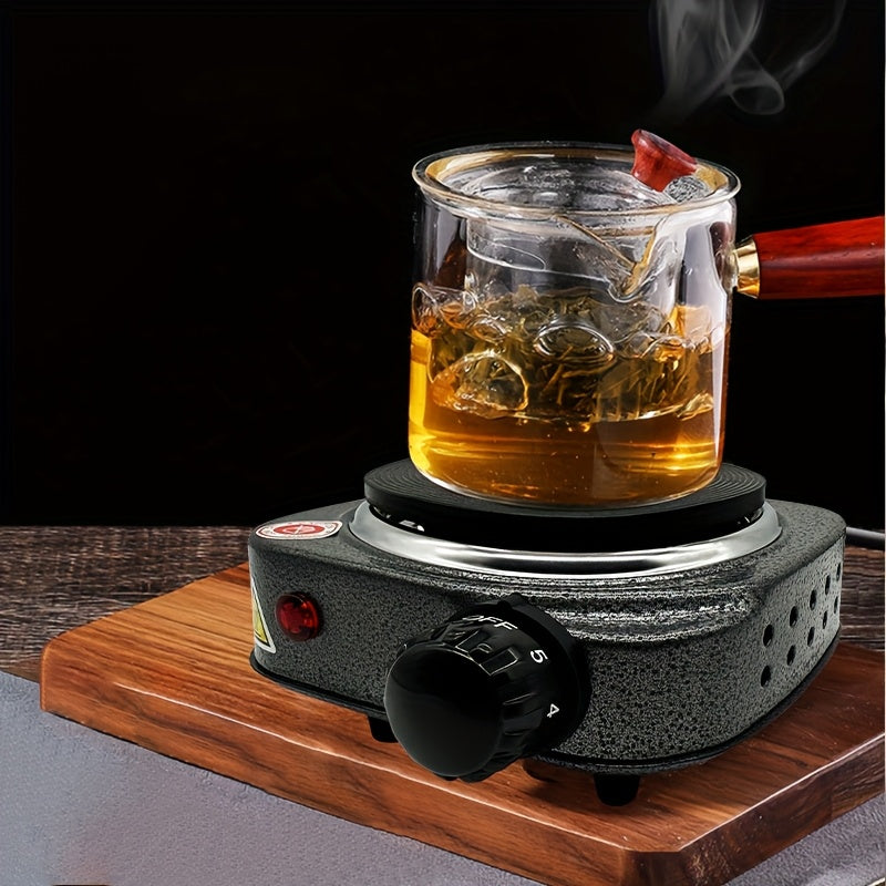 Estufa eléctrica portátil mini para uso doméstico, cafetera compacta para hacer café con Moka, quemador de café portátil para camping al aire libre.