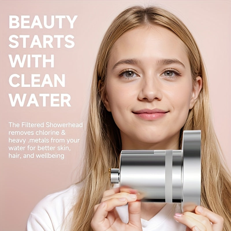 Cabezal de ducha redondo de Chrome con filtro extraíble - Purificador de agua Sprayer superior para baño, uso en el hogar, diseño de cobertura completa, purificador de agua de la cabeza de la ducha | Diseño de ducha moderna | Accesorio de ducha duradero,