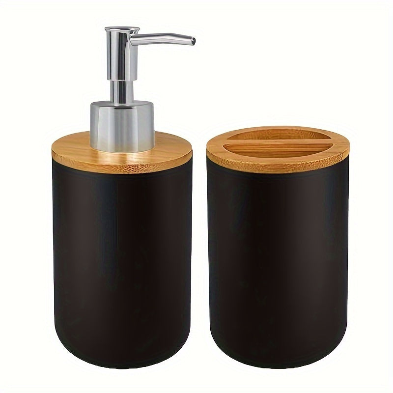 Juego de baño de 2/3 piezas, Dispensador de jabón de manos, Portacepillos de dientes, Jabonera, Decoración de baño, Portaobjetos de artículos de tocador, Accesorios de baño