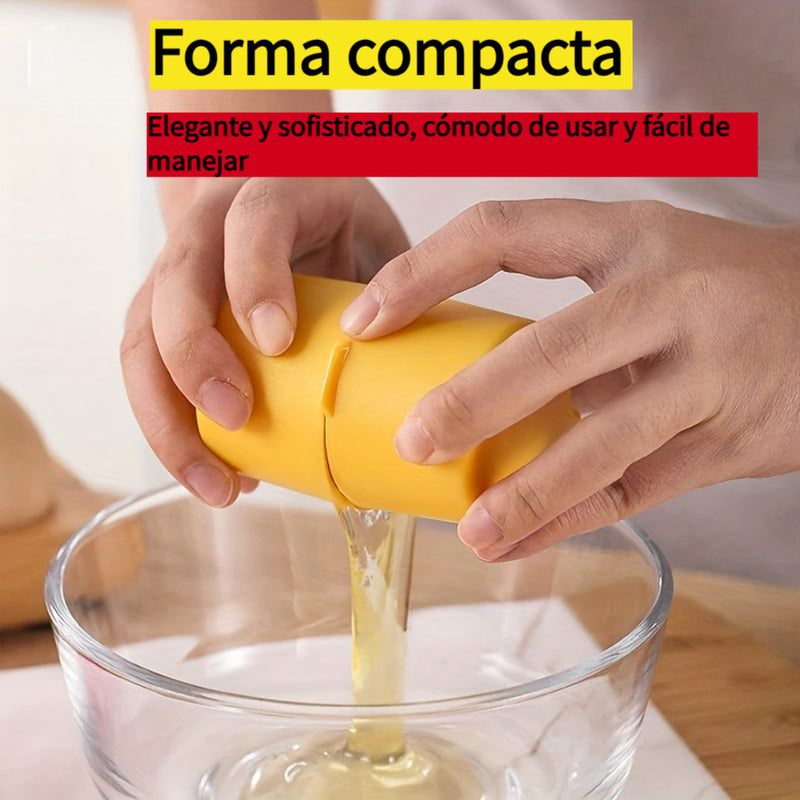 Separador de Cáscaras de Huevo Fácil de Limpiar - Rápido Pelar y Dividir la Yema, Esencial para Hornear en Cocina