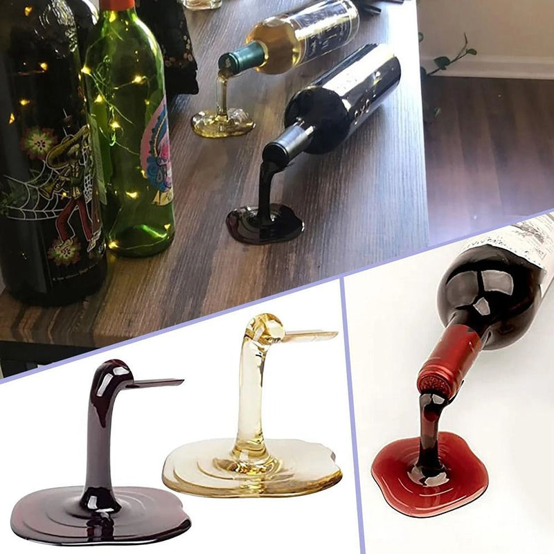 Gabinete de Exhibición de Vinos de Plástico Apilable con Soporte para Botellas