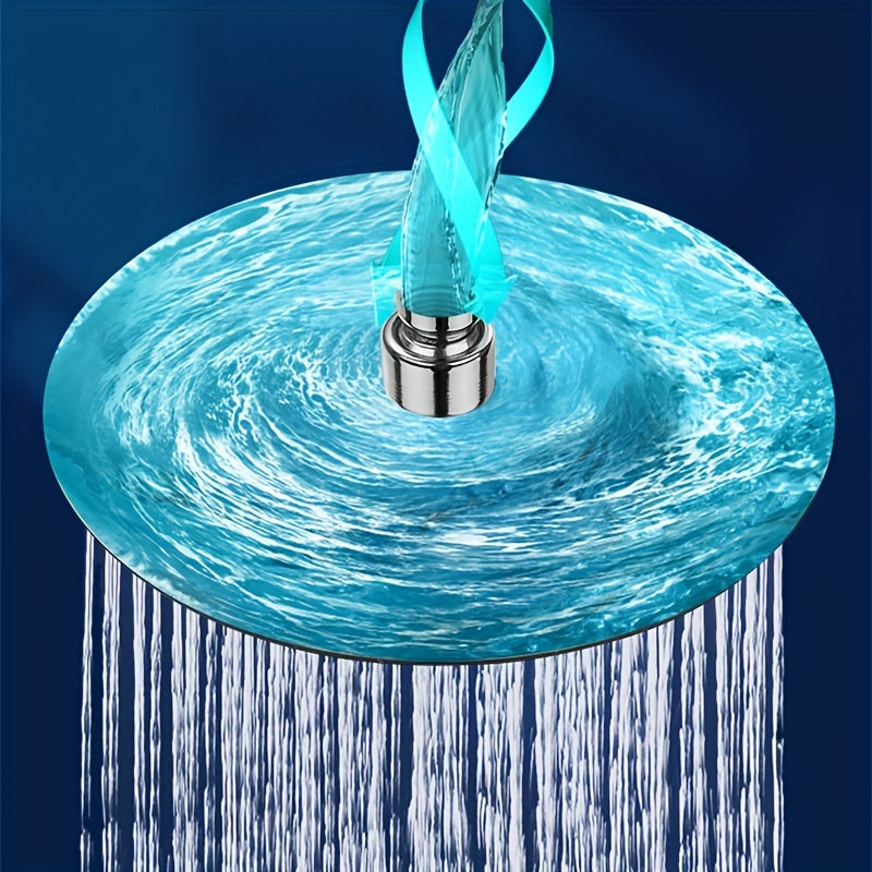 1 cabezal de ducha de acero inoxidable con efecto lluvia, acabado pulido cuadrado, instalación en pared/techo/colgante, accesorio de baño de alta presión con efecto cascada