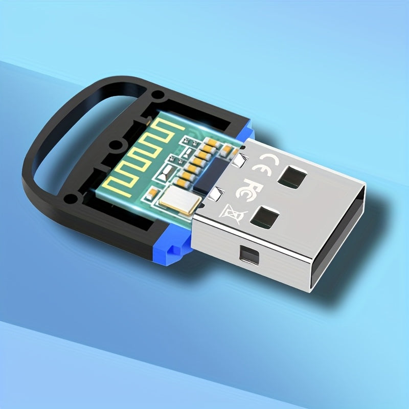Adaptador inalámbrico 5, 3 para PC, receptor USB para computadoras/auriculares/teclados/ratones/altavoces y muchos otros dispositivos, fácil sincronización, conexión estable.