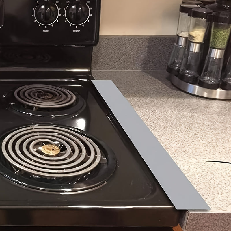 Cubierta de abismo para estufa de gas de 21/25 pulgadas - Protector de costuras de cocina de silicona, resistente a aceites y manchas, fácil de limpiar, le da un toque moderno a tu cocina, 1 unidad