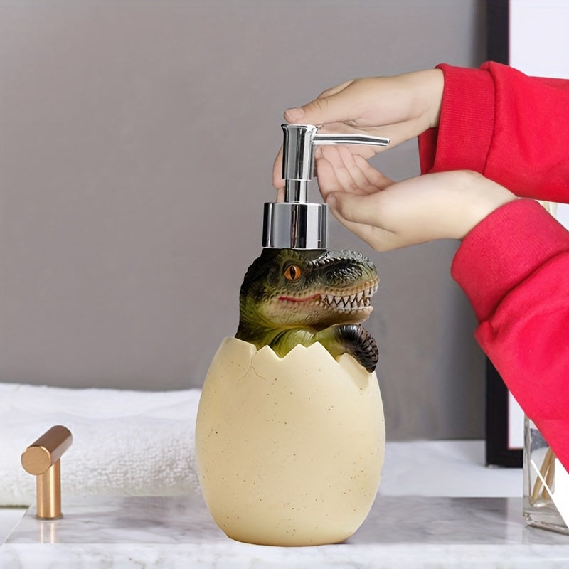 1 Piezas, Dispensador De Jabón Con Diseño De Dinosaurio 3D, Botella Desinfectante De Manos Creativa De Caricatura Con Bomba, Dispensador De Jabón Para Encimera De Baño, Botella Vacía Recargable Para Jabón De Manos, Accesorios De Baño
