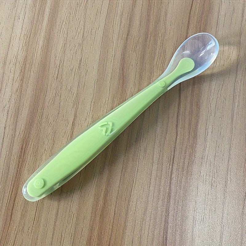 Cuenco de Silicona Suave Cucharas de Silicona Grado Alimenticio para Arroz y Papilla Cuchara de Silicona para Bebés