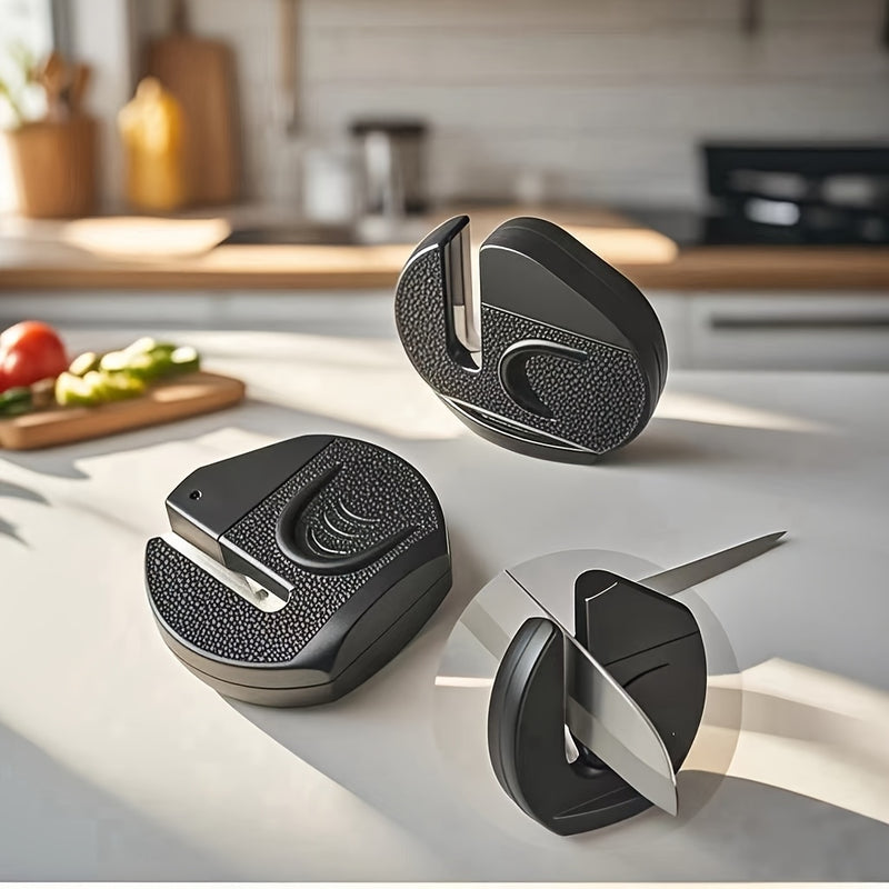 1pc Afilador de Cuchillos para Cocina, Herramientas de Jardín y Tijeras. Piedra Afiadora Profesional, Esencial para Utensilios de Cocina y Camping