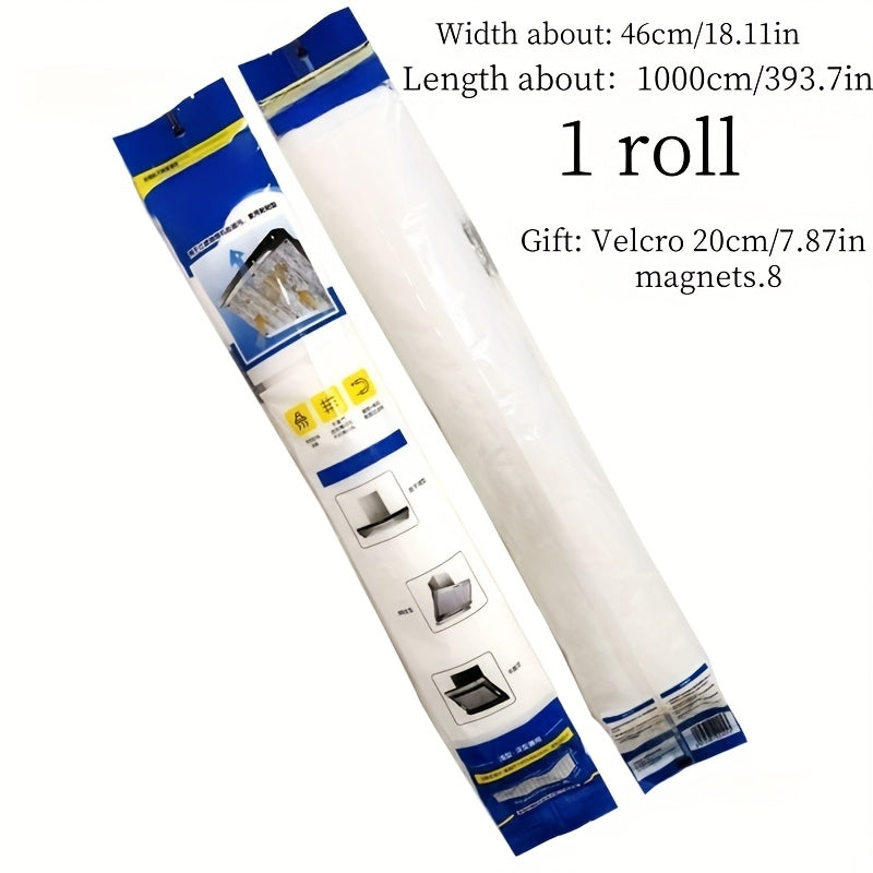 Juego de filtros de alta rendimiento para campanas de cocina, diseñados para absorber eficazmente la grasa y prevenir el humo, compatibles y duraderos con protección adhesiva.
