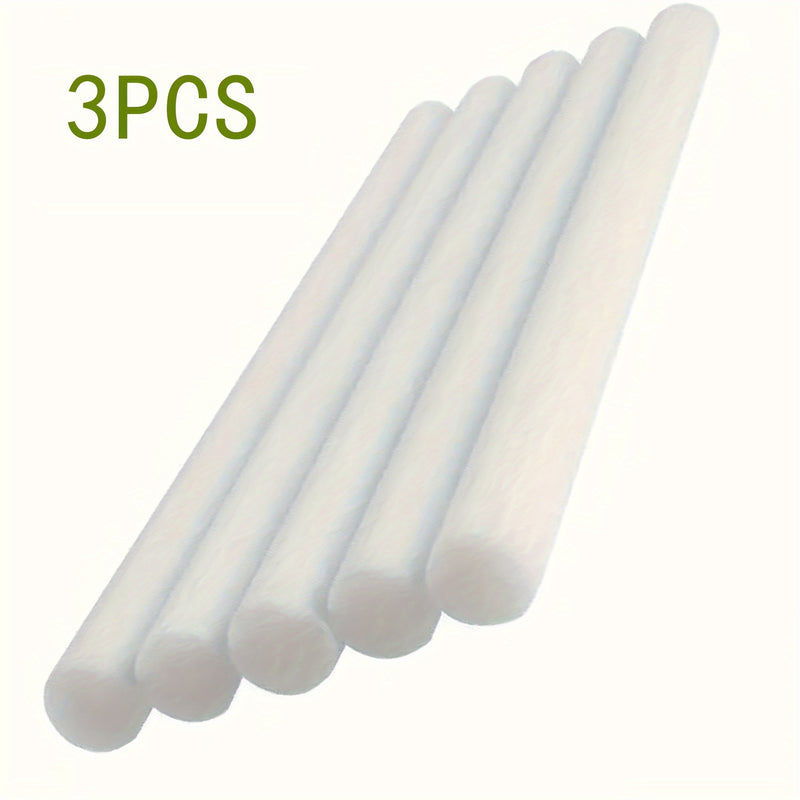 Filtro de algodón para humidificadores de PC: longitud de 7,4 cm/2,9 pulgadas, diámetro de 0,8 cm/0,31 pulgadas, filtro de reemplazo universal, adecuado para varios humidificadores