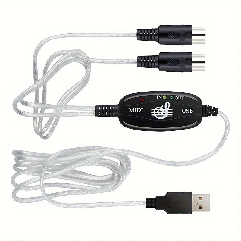 Cable MIDI USB2.0, cable para edición MIDI, cable para piano electrónico
