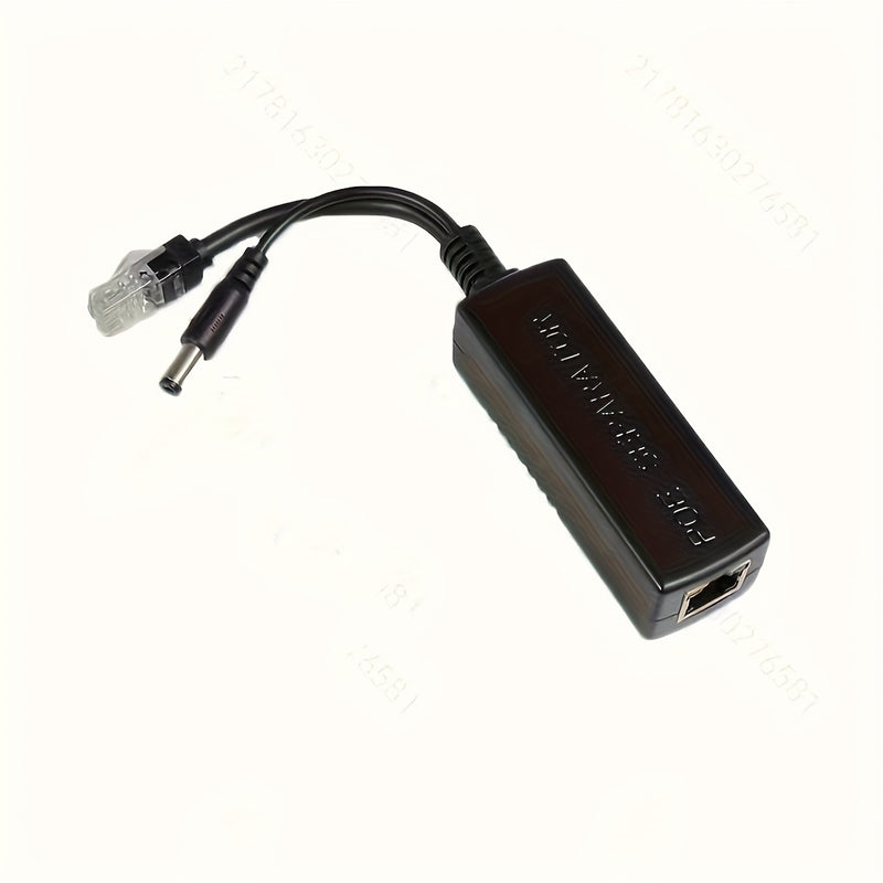 2 unidades de 48V PoE Splitter & Switch - Adaptador de red de alta velocidad con enchufe y funcionamiento, flujo de datos estable, compatible con 802.3af/at, teléfono, cámara, inalámbrico, sistema de seguridad para hogar y oficina, mini splitter para int