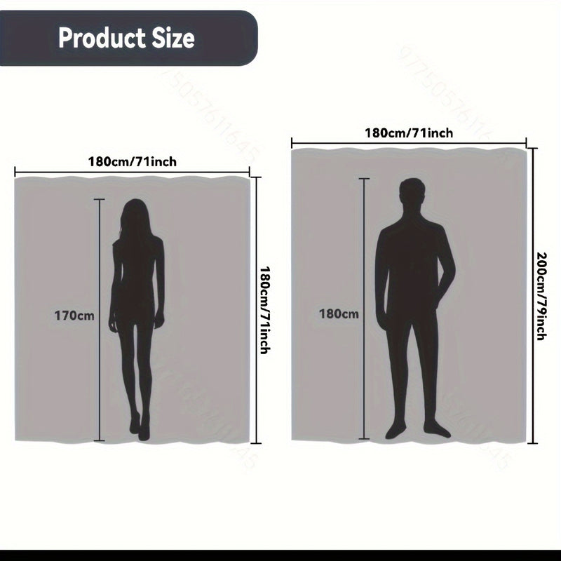 Cortina de Ducha de Baño PEVA, Impermeable, Anti-manchas, Sin Necesidad de Perforar, 12 Ganchos para Cortina de Ducha Gratis