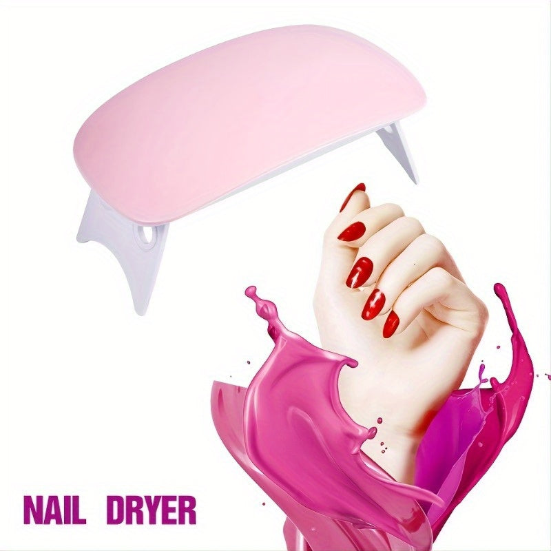 Secador de Uñas LED Ultracompacto - Luz Portátil con Tecnología de Secado Rápido USB, Sin Pantalla Necesaria, para Hogar, Salón o Viaje - Regalo Perfecto para Mujeres, Artistas de Uñas y Mamás (Cumpleaños, Navidad, Día de la Madre) - Compatible con Todas