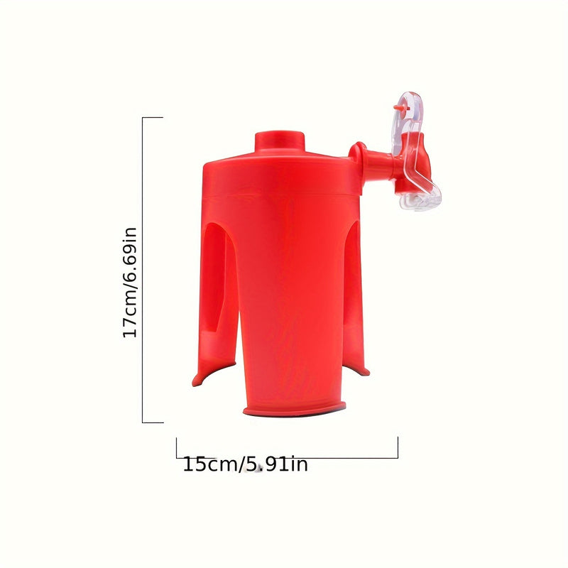 Inversor de Botella de Bebida Fácil de Verter 1pc - Plástico Duradero, Operación Manual, Forma Redonda - Perfecto para Uso Doméstico, Garantiza un Vertido Sin Desorden de Botellas de Refresco y Agua