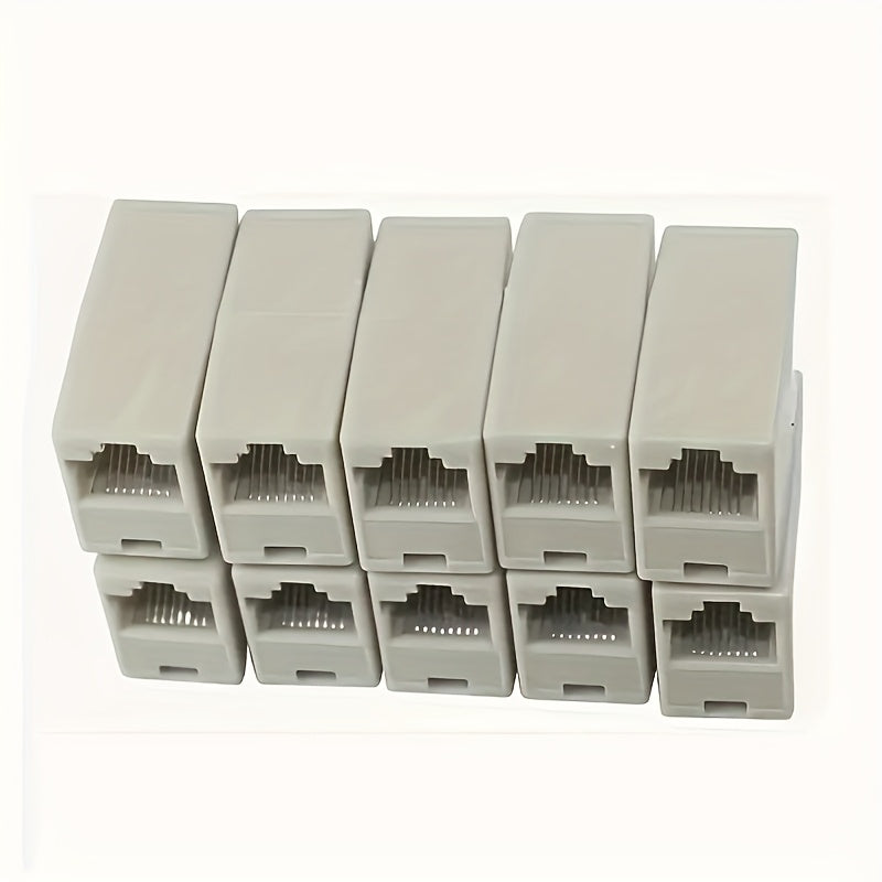 1 pieza/2 piezas/3 piezas/6 piezas/8 piezas conectores Ethernet, adaptador Ethernet recto de doble cabeza, conector Ethernet, extensión de cable Ethernet