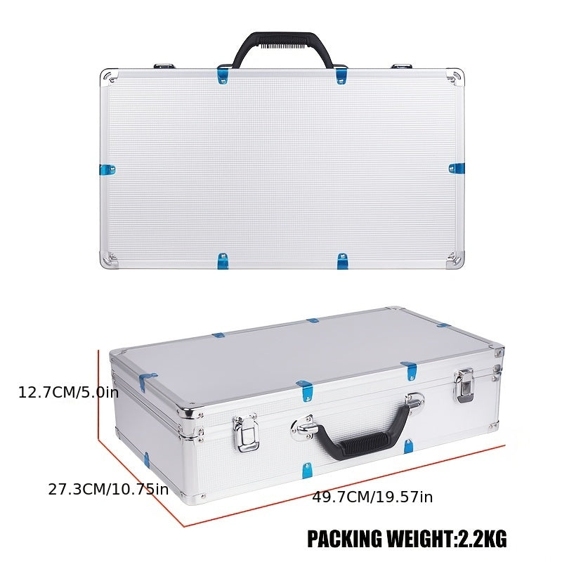 Estuche Protector de Carcasa Dura de Aleación de Aluminio Profesional NXG con Forro de Espuma - Cerradura de Seguridad, Gran Capacidad Adecuado para Micrófono, Cámara y Tarjeta de Sonido - Duradero y Portátil