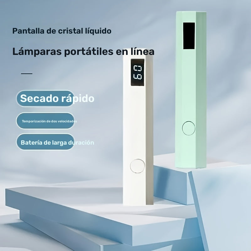 Secador de Uñas LED USB Compacto - Curado Rápido de Esmalte en Gel, Herramienta de Manicura Portátil y Eficiente en Energía para Uso en Casa y Salón