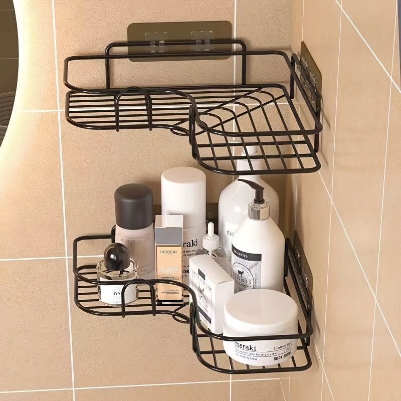 1pc Gancho Autoadhesivo para Baño - Sin Daños, Ganchos de Montaje Fuerte en Pared, Adecuado para Colgar Cestas de Almacenamiento de Bañera, Multifuncional, Material Plástico Duradero, Ganchos Utilitarios