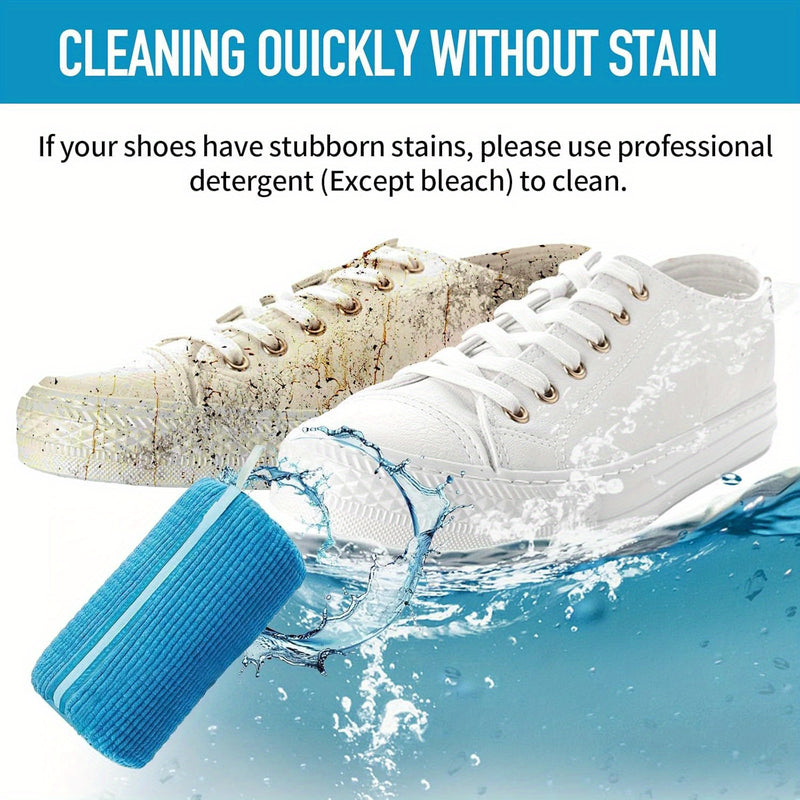 Adecuado para Lavadora y Secadora de Zapatos, Bolsa de Peluche con Cremallera Reutilizable y Duradera para Zapatillas y Tenis, Kit de Limpieza para Eliminar Manchas, Azul 1pz, Bolsas de Lavandería
