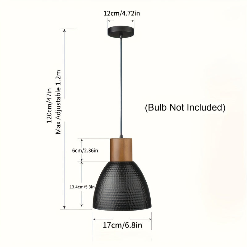 1 pieza, lámpara colgante ajustable de altura, moderna, de metal, con montaje semi-inclinado para isla de cocina, comedor, dormitorio, oficina, bar. Sin batería y fácil instalación. Ideal para salón, dormitorio, iluminación industrial, duradera.