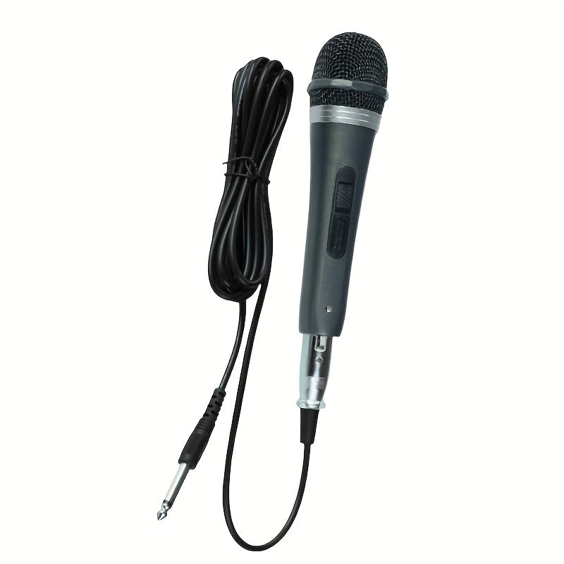 Microfono vocal, microfono con cable, microfono de mano portátil, microfono para canto, alta fidelidad, sin ruido, alta sensibilidad, adecuado para cantar en vivo, actuaciones en fiestas, karaoke, juegos y transmisiones en directo