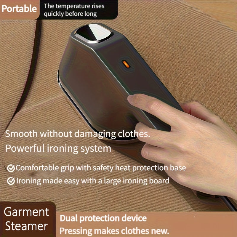 Plancha Portátil Mini - Plancha Eléctrica de Mano con Panel Grande, Función Húmedo/Seco Tres en Uno, Calentamiento Rápido y Control Automático de Temperatura, Compacta para Viajes, Hogar, Ropa y Dormitorio - Ideal para Principiantes y Profesionales, Mant