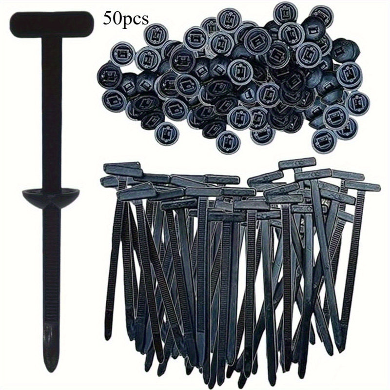 20/50 piezas de hebilla de cable de nailon - Hebilla de plástico multiusos de liberación rápida para reparaciones de coches, cableado eléctrico, mejoras del hogar y proyectos DIY - Duraderas, confiables, fáciles de usar, accesorios de reparación de coche